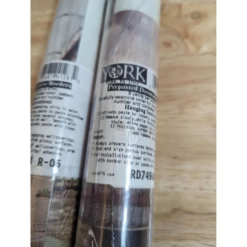 Lot 2 York Borders‎ Prepasted Decorative Borders 5 yards RD7496B Americana farm
